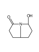 (5S,8R)-5-hydroxy-1,2,5,6,7,8-hexahydropyrrolizin-3-one结构式