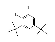 1,2-Diiodo-3,5-di-tert-butylbenzene Structure