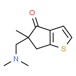 4H-Cyclopenta[b]thiophen-4-one,5-[(dimethylamino)methyl]-5,6-dihydro-5-methyl-(9CI)结构式