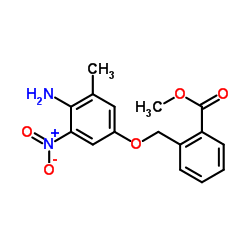 Methyl 2-[(4-amino-3-methyl-5-nitrophenoxy)methyl]benzoate结构式