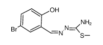 N1–5-bromosalicylidene-S-methylthiosemicarbazone Structure