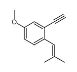 2-ethynyl-4-methoxy-1-(2-methylprop-1-enyl)benzene结构式