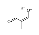 potassium (Z)-2-methyl-3-oxoprop-1-en-1-olate结构式