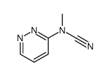 Cyanamide, methyl-3-pyridazinyl- (9CI) Structure