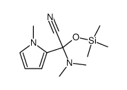 2-(dimethylamino)-2-(1-methyl-1H-pyrrol-2-yl)-2-((trimethylsilyl)oxy)acetonitrile Structure