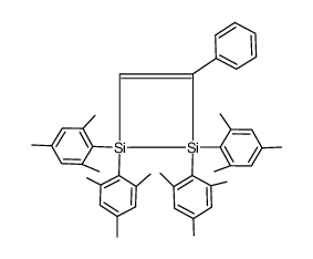 3-phenyl-1,1,2,2-tetramesityl-1,2-disilet-3-ene Structure