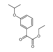 ETHYL 3-ISO-PROPOXYBENZOYLFORMATE structure