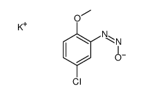 potassium 5-chloro-2-methoxyphenyl-N-nitrosoamide结构式