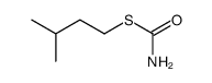 thiocarbamic acid S-isopentyl ester Structure