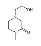 Piperazinone, 4-(2-hydroxyethyl)-1-methyl- (9CI) Structure