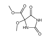 4-methoxy-2,5-dioxo-imidazolidine-4-carboxylic acid methyl ester Structure