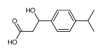 3-hydroxy-3-(4-isopropyl-phenyl)-propionic acid结构式