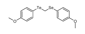 1-methoxy-4-[(4-methoxyphenyl)selanylmethyltellanyl]benzene结构式