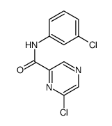 6-Chloro-N-(3-chlorophenyl)pyrazine-2-carboxamide结构式