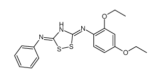 5-(2,4-diethoxyphenyl)imino-N-phenyl-1,2,4-dithiazol-3-amine Structure