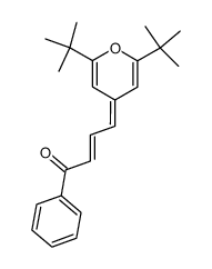 4-(2,6-Di-tert-butyl-4H-pyran-4-ylidene)-1-phenyl-2-butene-1-one结构式