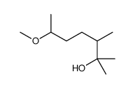 6-methoxy-2,3-dimethylheptan-2-ol结构式