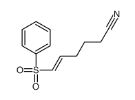 6-(benzenesulfonyl)hex-5-enenitrile Structure