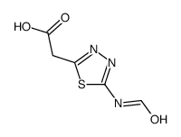 2-(5-formamido-1,3,4-thiadiazol-2-yl)acetic acid Structure