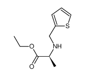 2-[(thiophen-2-ylmethyl)-amino]-propionic acid ethyl ester结构式