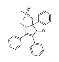 2-((dimethyl(oxo)-6-sulfanylidene)amino)-1-methyl-2,4,5-triphenyl-1,2-dihydro-3H-pyrrol-3-one Structure