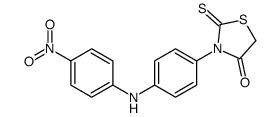 3-[4-(4-nitroanilino)phenyl]-2-sulfanylidene-1,3-thiazolidin-4-one结构式