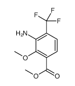 Methyl 3-amino-2-methoxy-4-(trifluoromethyl)benzoate结构式