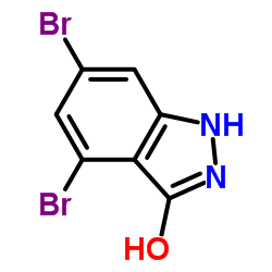 4,6-Dibromo-1,2-dihydro-3H-indazol-3-one Structure