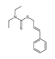 3-phenylprop-2-enyl N,N-diethylcarbamodithioate Structure