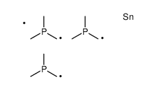 [bis(dimethylphosphanylmethyl)-methylstannyl]methyl-dimethylphosphane Structure