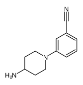 Benzonitrile, 3-(4-amino-1-piperidinyl)- (9CI)结构式