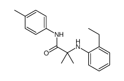 2-(2-ethylanilino)-2-methyl-N-(4-methylphenyl)propanamide结构式