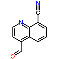 4-Formyl-8-quinolinecarbonitrile Structure