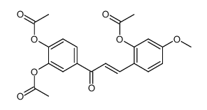 2,3',4'-Triacetoxy-4-methoxy-chalkon结构式