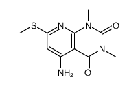 5-amino-1,3-dimethyl-7-methylthiopyrido<2,3-d>pyrimidine-2,4(1H,3H)-dione Structure