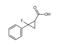 2-fluoro-2-phenylcyclopropane-1-carboxylic acid structure