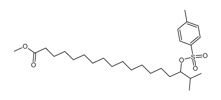 methyl 17-methyl-16-(tosyloxy)octadecanoate结构式