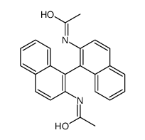 N-[1-(2-acetamidonaphthalen-1-yl)naphthalen-2-yl]acetamide Structure