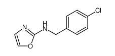 2-Oxazolamine, N-[(4-chlorophenyl)methyl] Structure