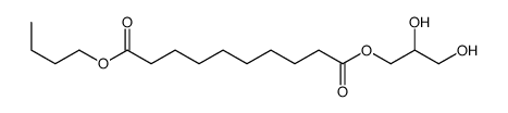 1-O-butyl 10-O-(2,3-dihydroxypropyl) decanedioate结构式