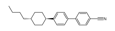 4-cyano-4'-(trans-4-n-butylcyclohexyl)-biphenyl结构式