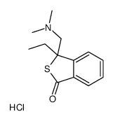 3-[(dimethylamino)methyl]-3-ethyl-2-benzothiophen-1-one,hydrochloride Structure