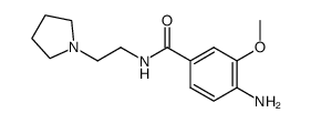 4-amino-3-methoxy-N-(2-pyrrolidin-1-ylethyl)benzamide Structure