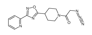 2-azido-1-[4-(3-pyrid-2-yl[1,2,4]oxadiazol-5-yl)piperid-1-yl]ethanone Structure