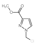 1-CHLOROMETHYL-1 H-PYRAZOLE-3-CARBOXYLIC ACID METHYL ESTER structure