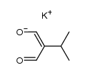 potassium (Z)-2-formyl-3-methylbut-1-en-1-olate Structure