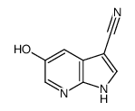 5-羟基-1H-吡咯并[2,3-B]吡啶-3-甲腈结构式