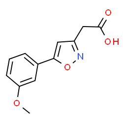 [5-(3-Methoxyphenyl)isoxazol-3-yl]acetic acid picture