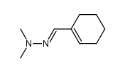 1-cyclohexene-1-carboxaldehyde N,N-dimethylhydrazone结构式