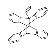 9-cyano-9,10,11,16-tetrahydro-9,10-[9',10']anthracenoanthracene结构式